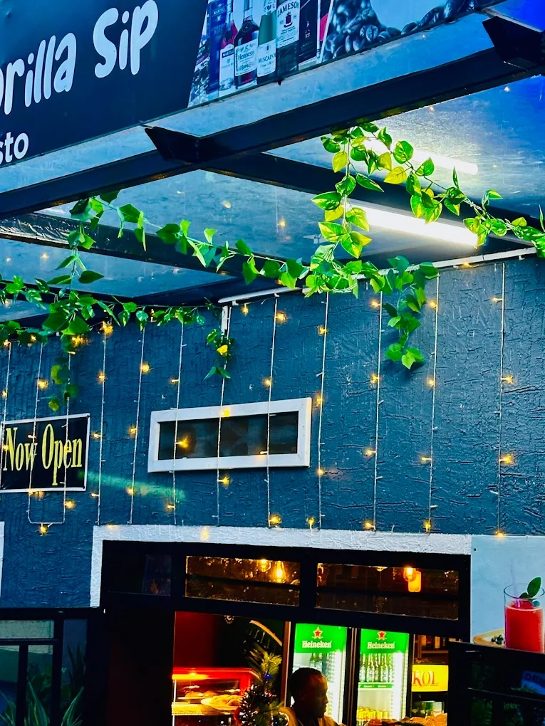 Cafe Entrance at Night